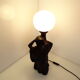 Ceramic love couple lamp and opaline ball