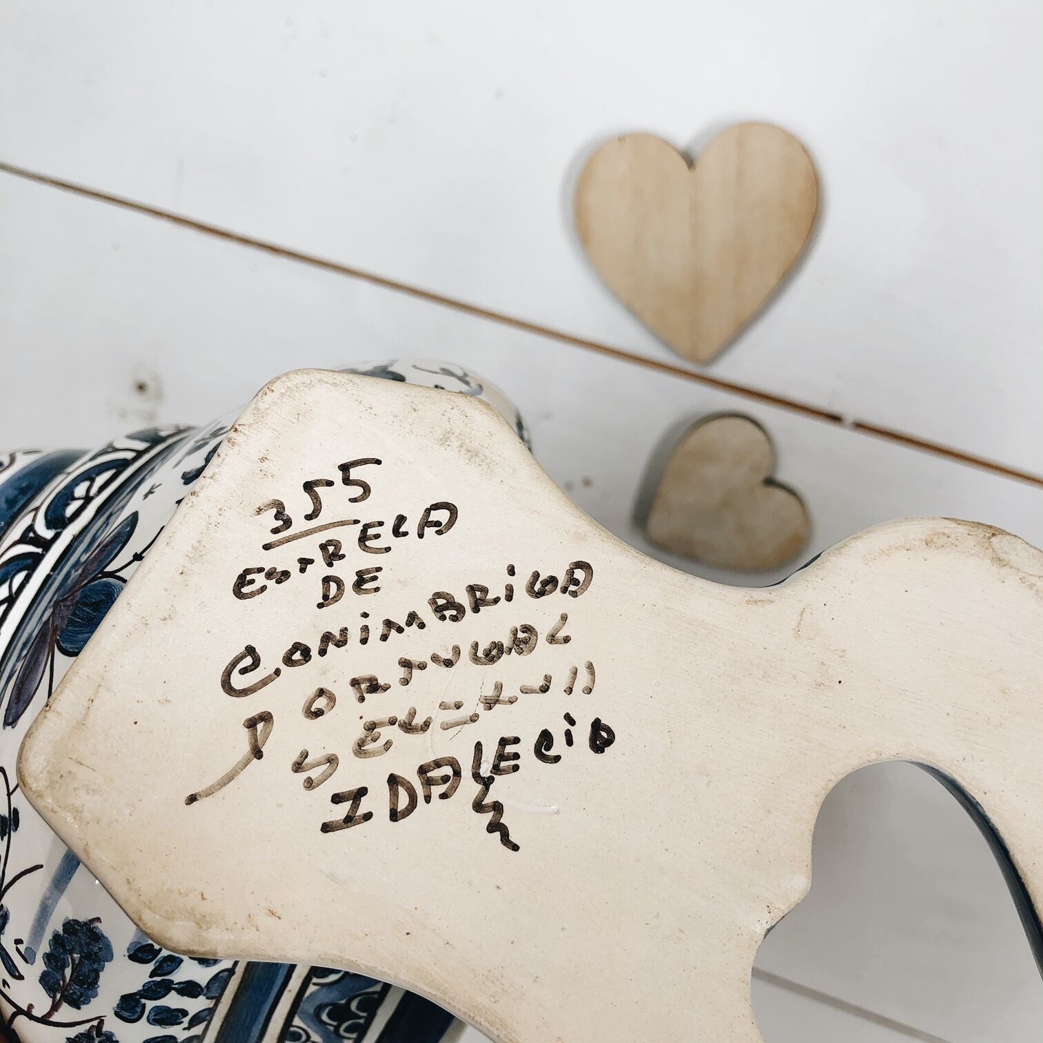 Earthenware font "Estrela de Conimbriga" Portugal