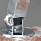 Large Desk Lamp, Chrome, Aluminum and Marble, Modernist Art Deco
