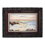 Cuadro antiguo del mar al óleo firmada. Marina al oleo firmada.