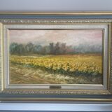 Tableau huile sur toile signé Claude Laz 1996