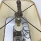 Lamp with bronze steel
