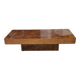 Vintage 1970s Elm Burl Coffee Table