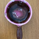 Brown and pink glazed terracotta caquelon