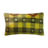 Vintage turkish kilim cushion cover  30 x 50 cm