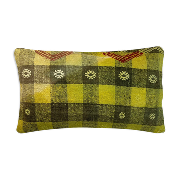 Vintage turkish kilim cushion cover  30 x 50 cm