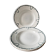Set of 4 old hollow plates St Amand Terre de Fer