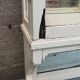 Pair of 2 old small solid wood display cabinets