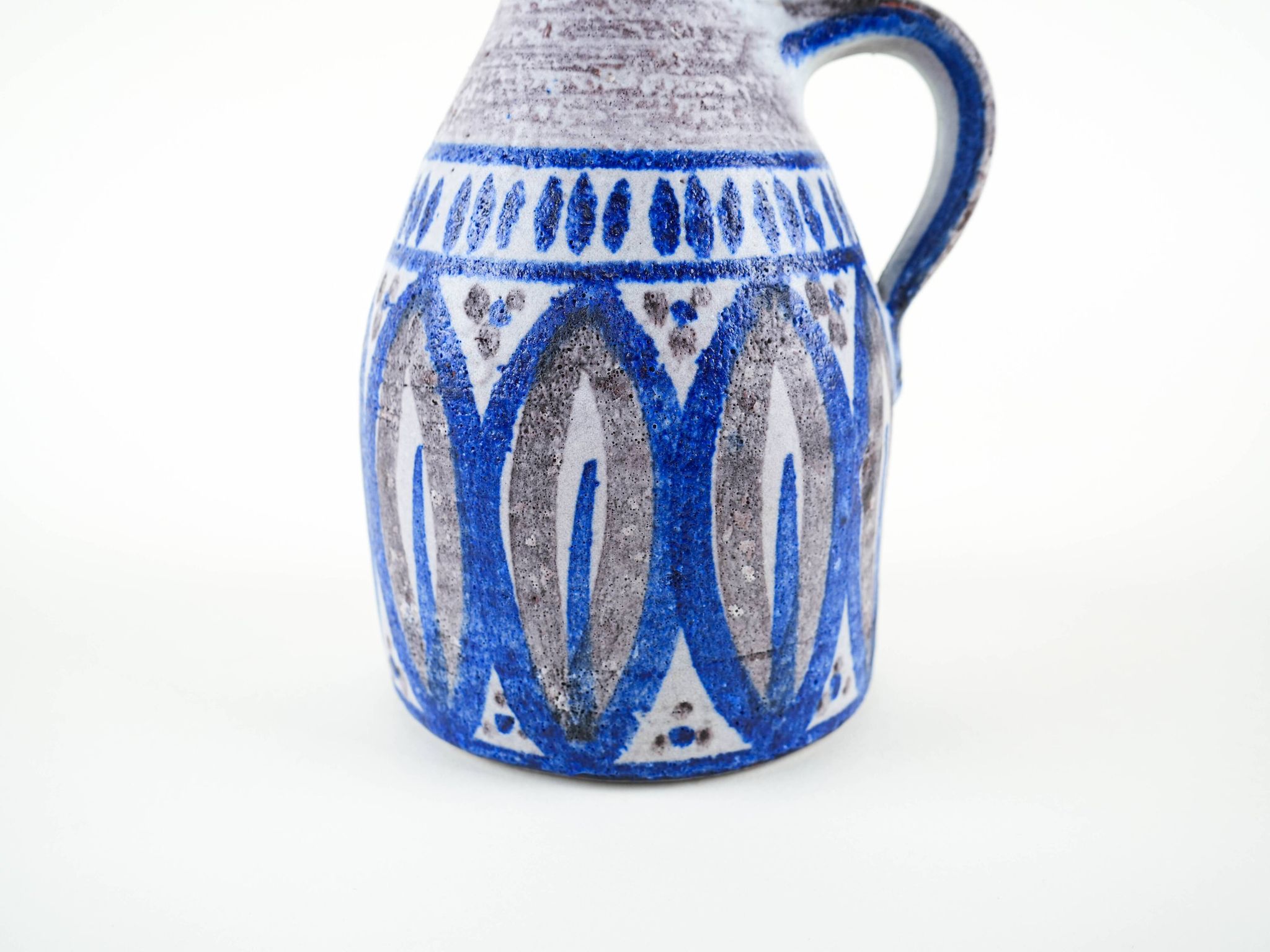 Ceramic vase with a handle, Danish design, 1960s, made in Denmark