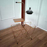 Modernist brass magazine holders