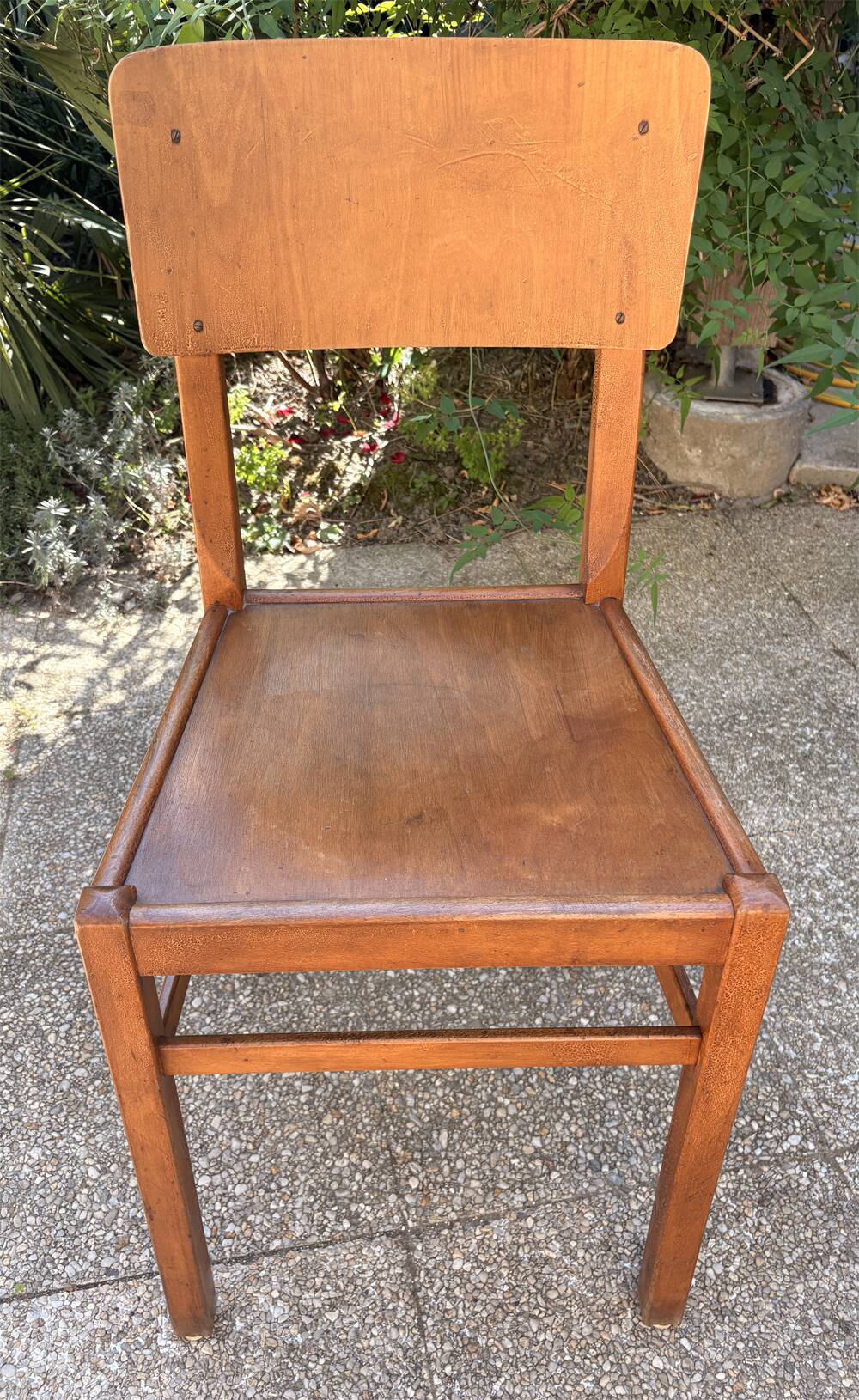 Set of 10 indestructible vintage bistro chairs signed ELF, 1950s.