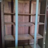 3-door art deco style wardrobe - With or without central mirror