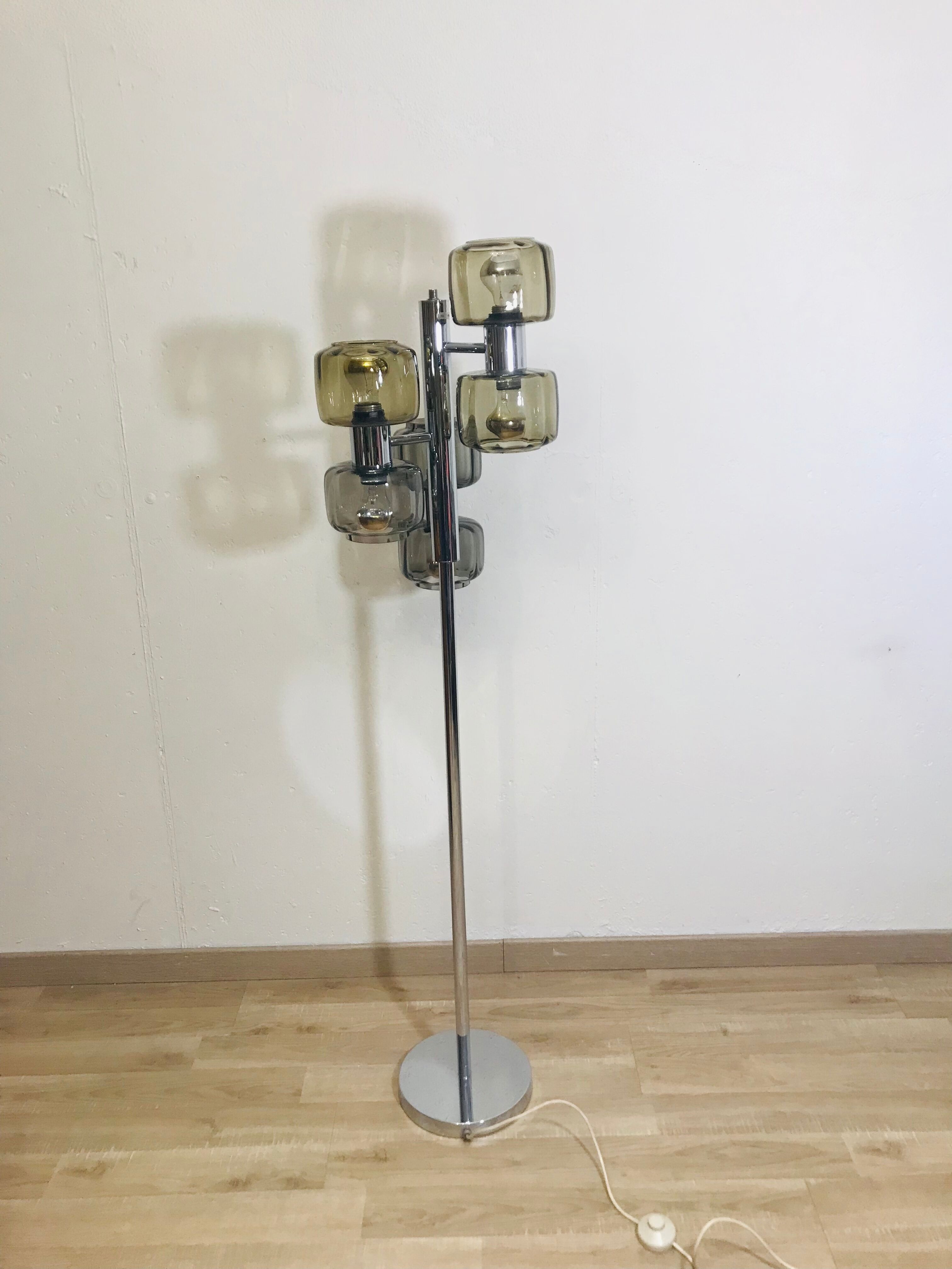 Floor lamp 6 lights 70s