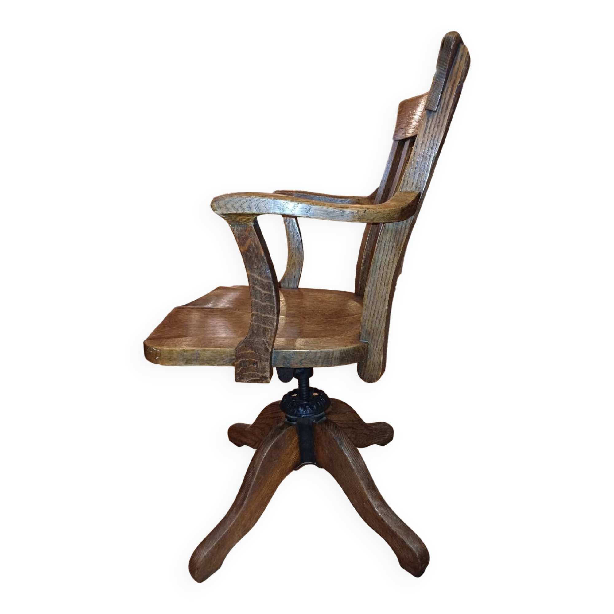 Fauteuil de bureau système à bascule américain 1930, 1940