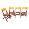Lot de 4 chaises  en bois Baumann
