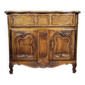 Louis XV style Provencal buffet in carved walnut