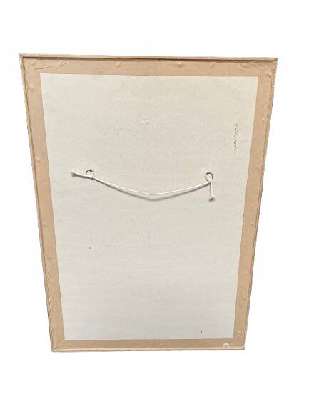 Framed animal drawing signed Cybèle