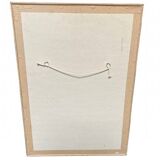 Framed animal drawing signed Cybèle