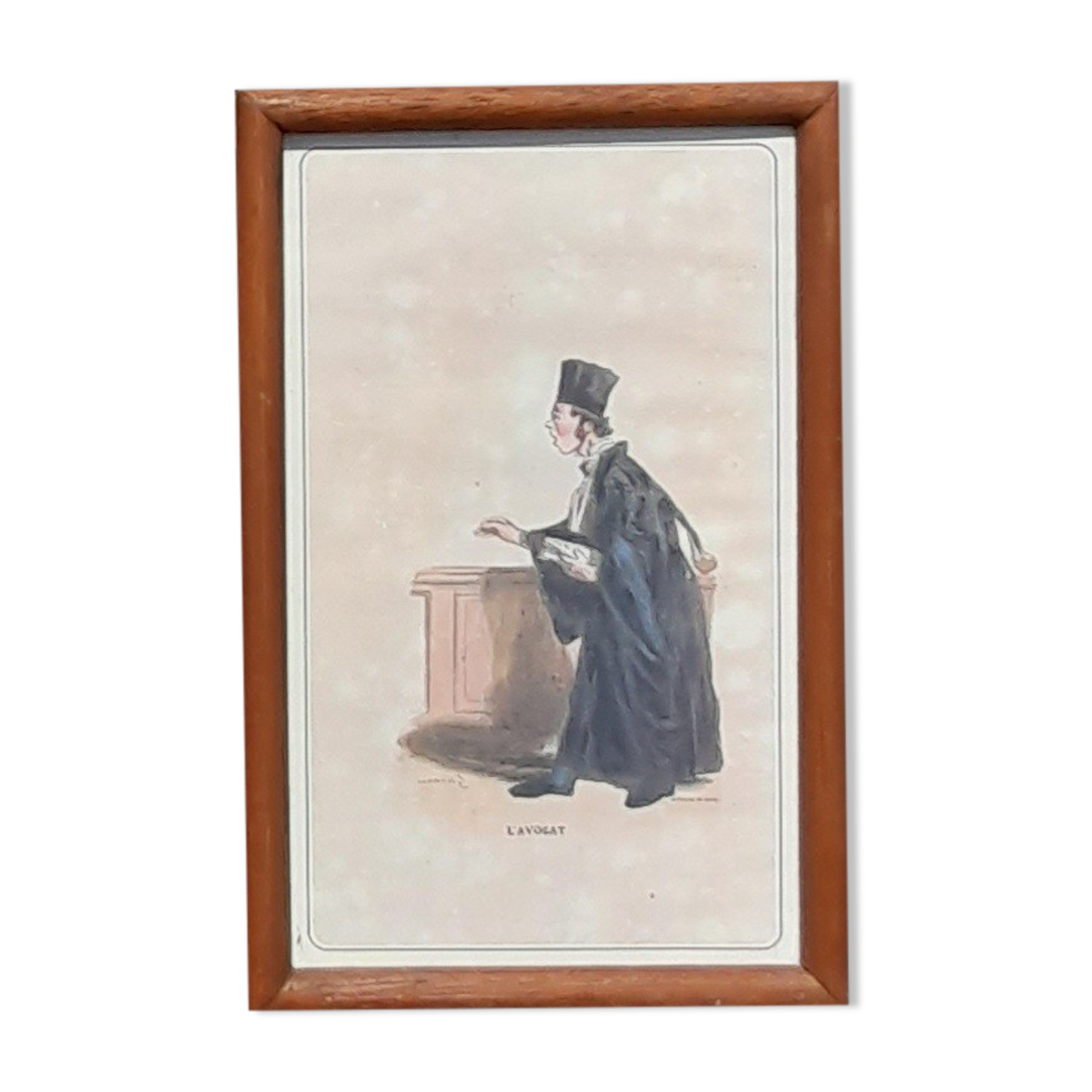 Reproduction print the avocado by Gavarni