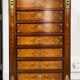 Writing desk in Napoleon III Marquetry white marble top