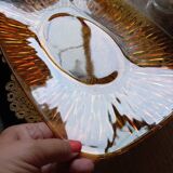 Véréco amber glass dish