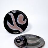 Assiettes noires