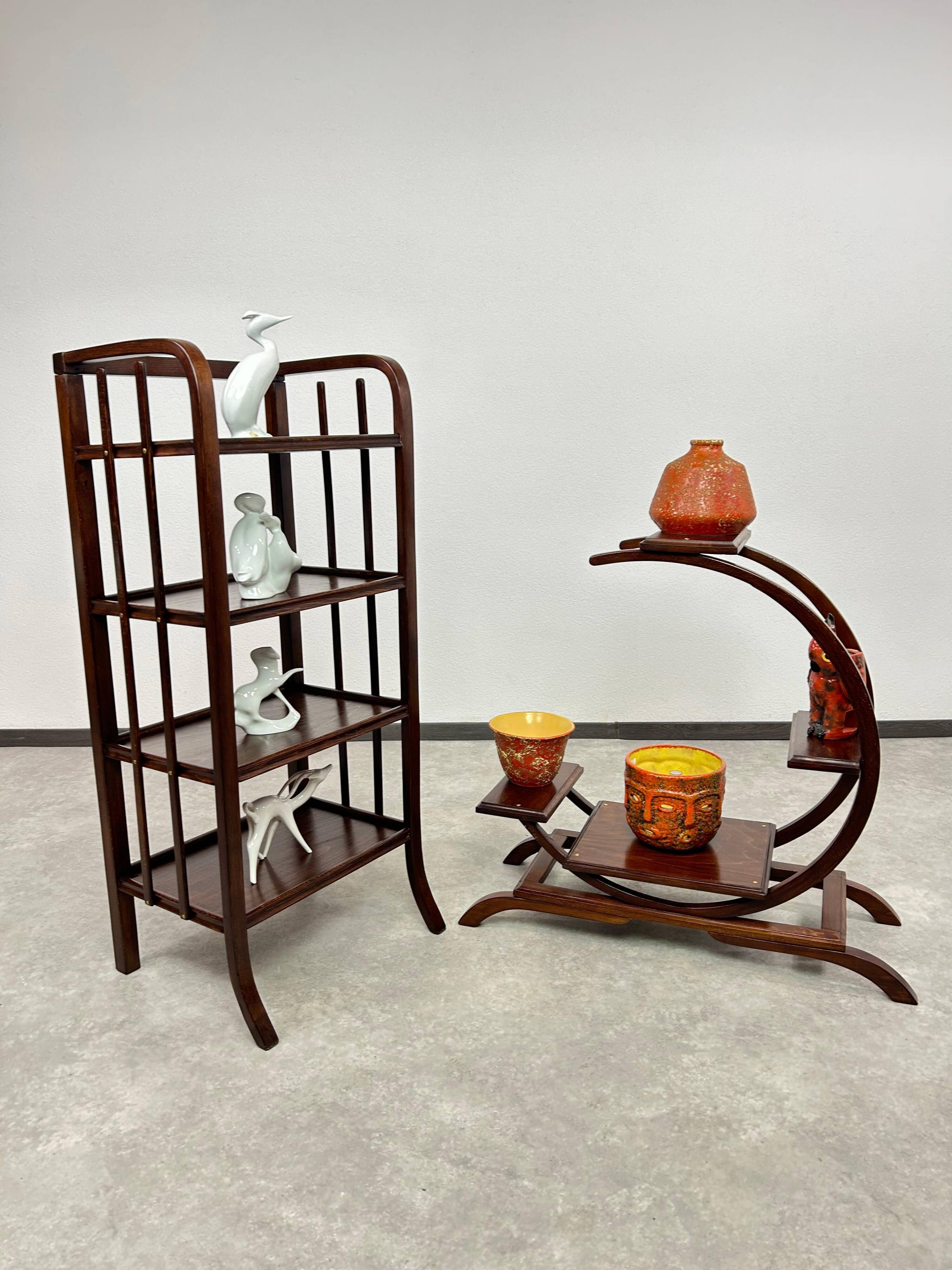 Art Deco C-shaped cache-pot