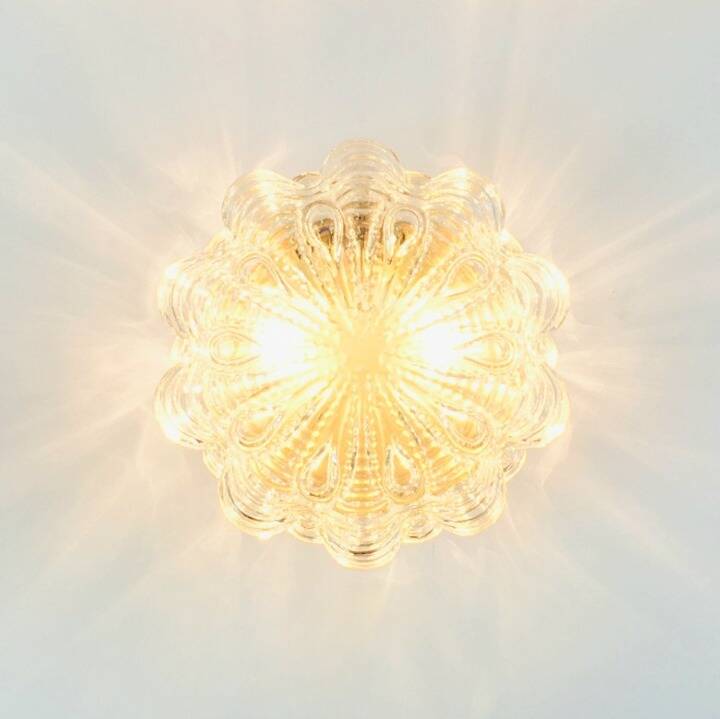 Large Mid Century Bubble Glass Ceiling Light by H.Tynell for Limburg, 1960s
