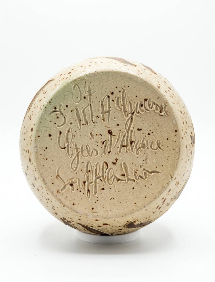 Stoneware vase Alsace - Dragon - Graessel Pottery Soufflenheim