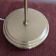 Swan neck lamp. Brass lampshade with mother-of-pearl leaf patterns.