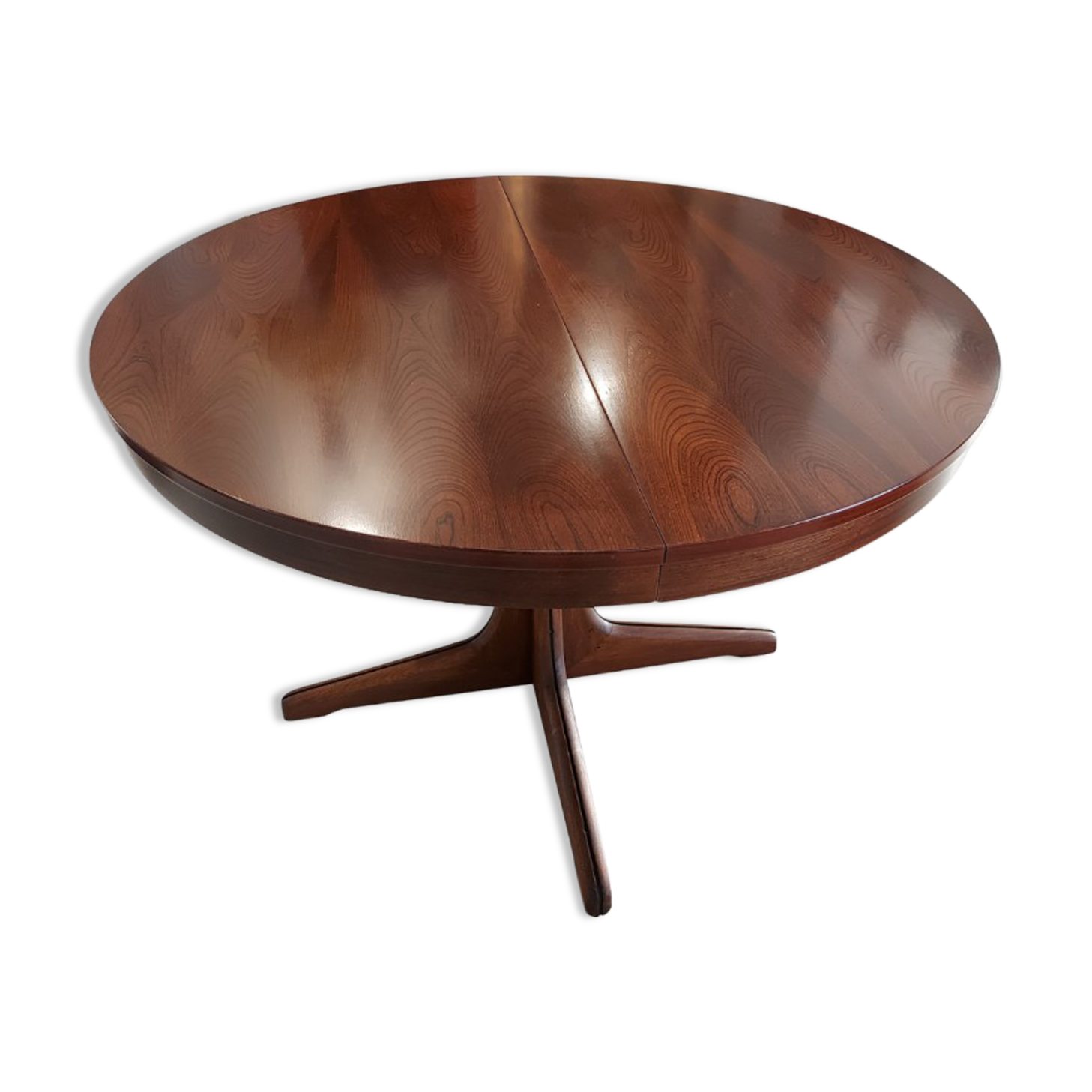 Round table extendable Baumann vintage 1970s