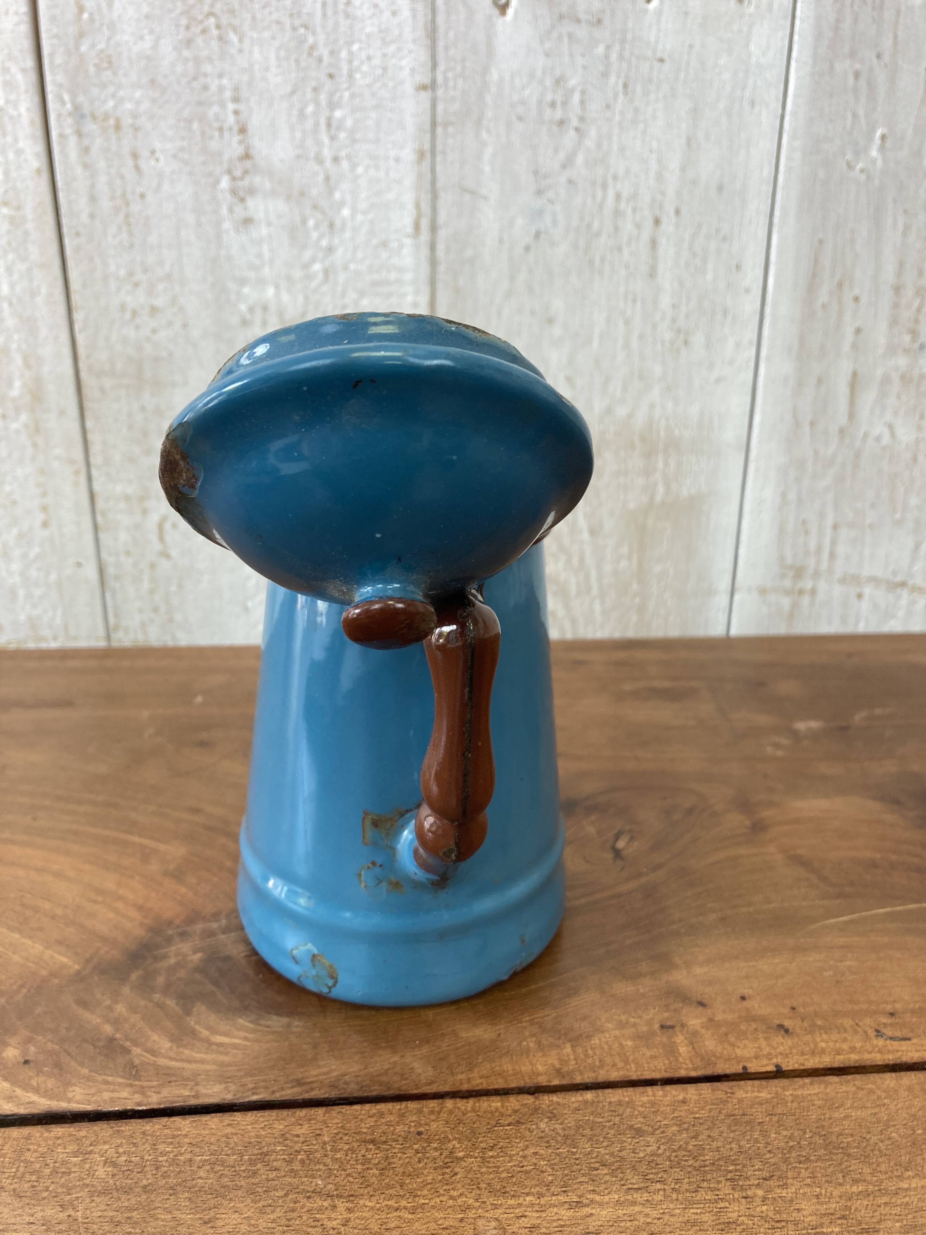Vintage enameled coffee pot