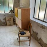 Teak-enfilade storage cabinet