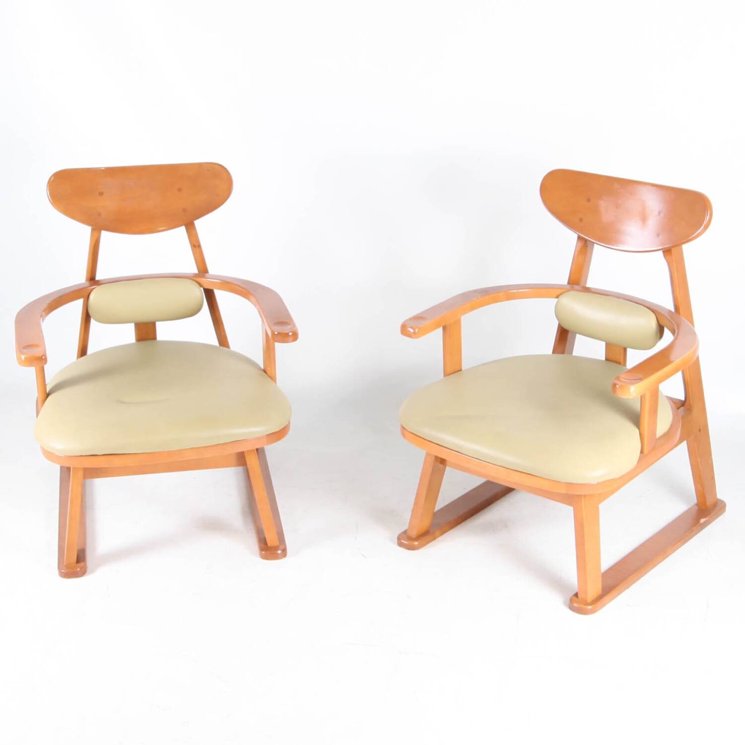Pair of Japanese armchairs