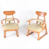 Paire de fauteuils japonais