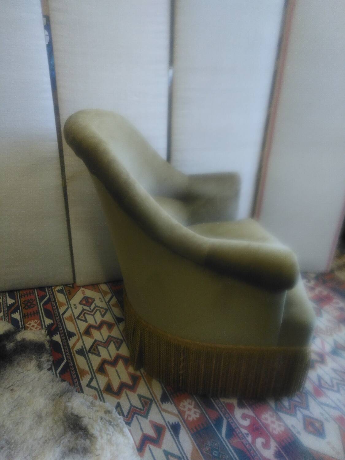 Vintage toad armchair
