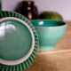 Old English green bowls