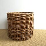 Rattan log basket