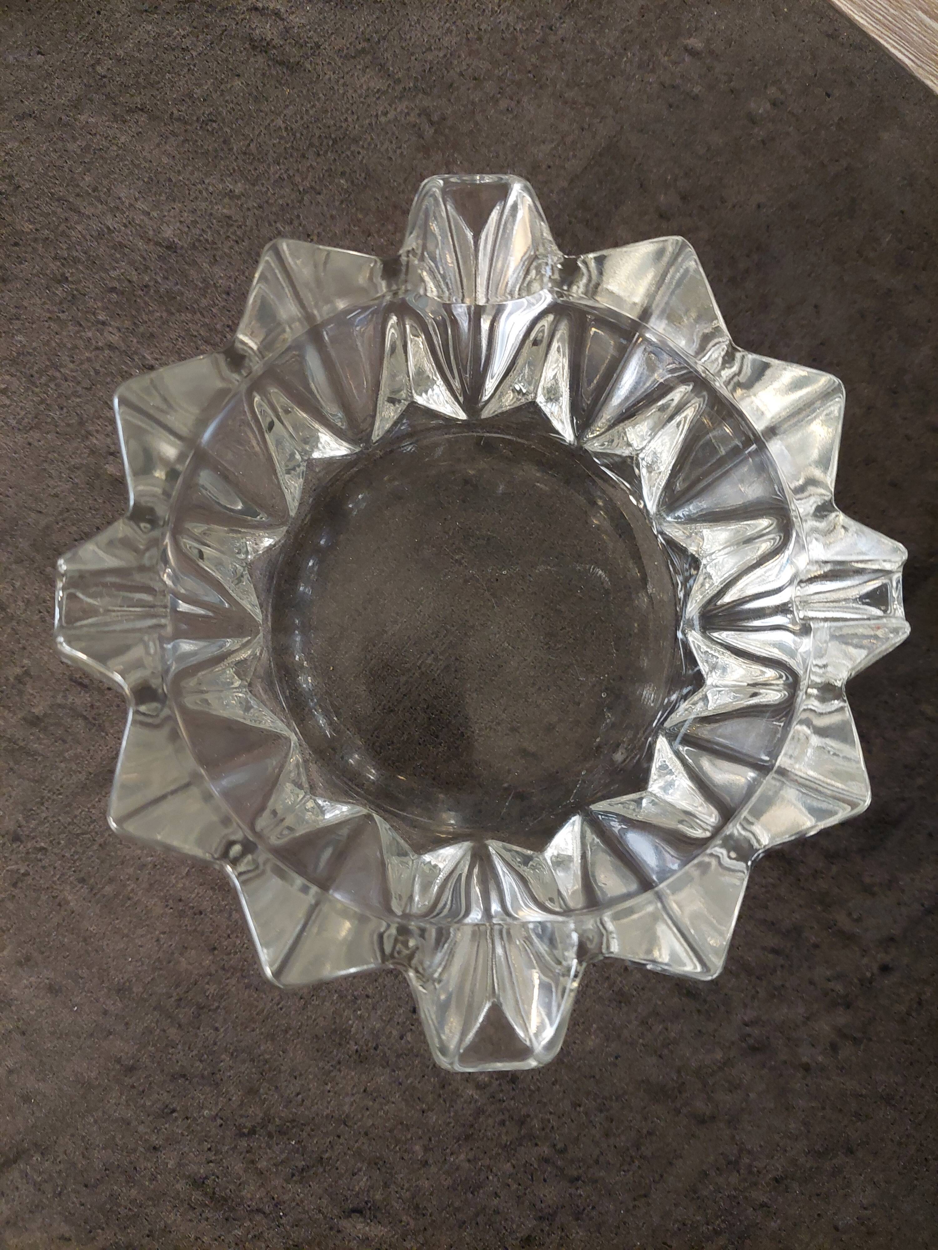 Vintage glass ashtray