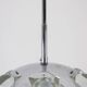 Oscar Torlasco. Chrome-plated metal "satellite" chandelier. 1970s.