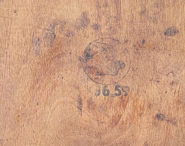 2 mahogany varnished bistro chairs