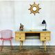Bureau d'appoint scandinave en teck de 1950 1960 old vintage formica bleu vert