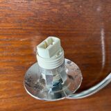 Chrome metal wall light and opaline ball