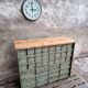 Commode industrielle vert olive