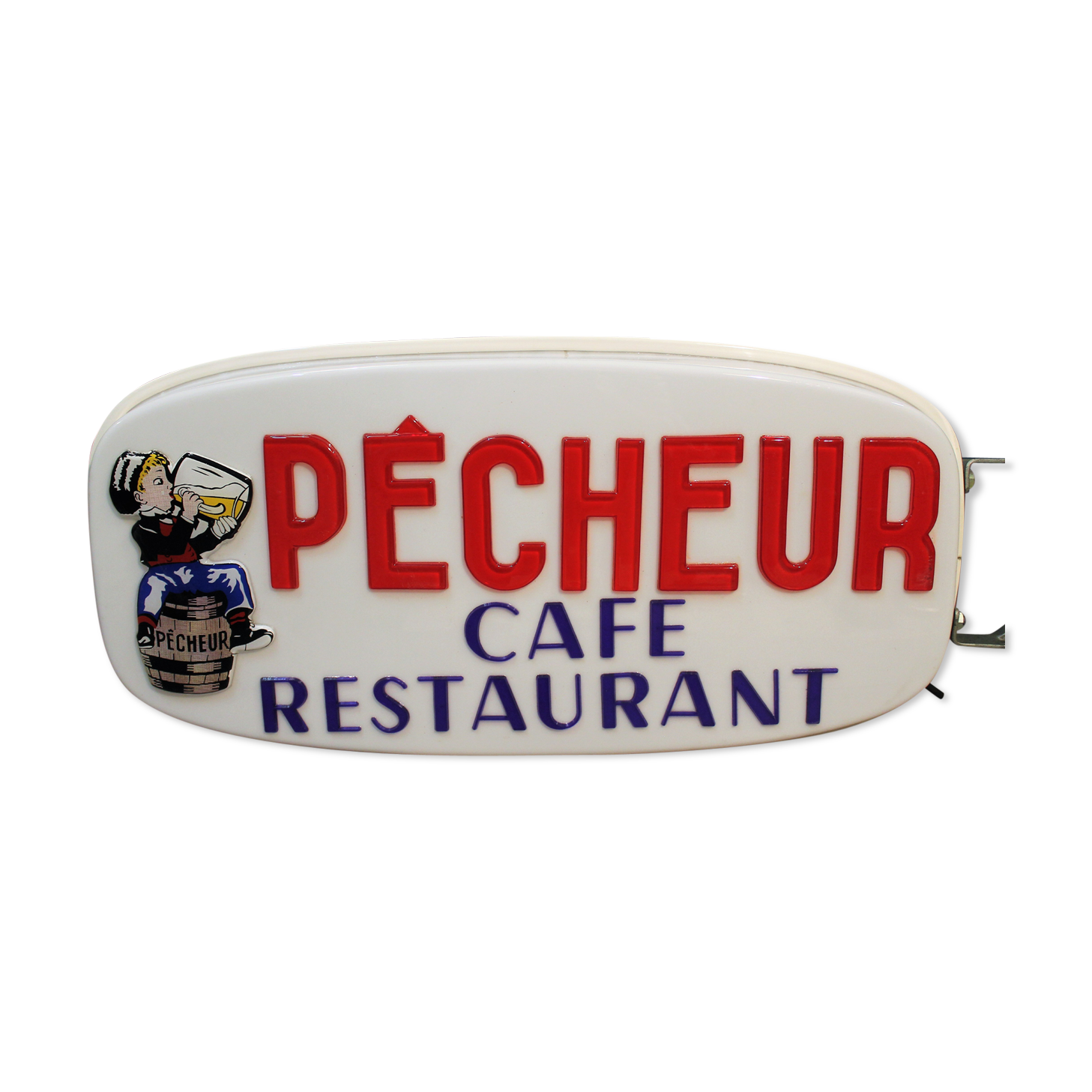 Double-sided light sign Fisherman's Beer, 1950s