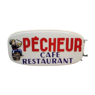 Double-sided light sign Fisherman's Beer, 1950s