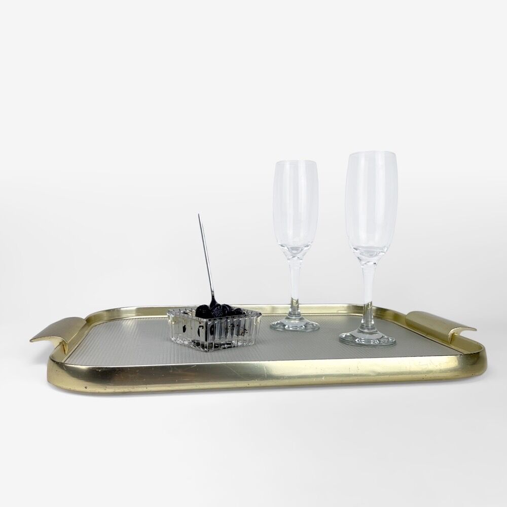 Vintage top in brass and aluminum sheet diamond tip