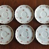6 tasses Chapus Frères Limoges "Service Perle"
