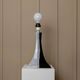 Black and White Ceramic Lamp - Handmade in Italy, Memphis Style Modern Bedside Light