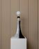 Black and White Ceramic Lamp - Handmade in Italy, Memphis Style Modern Bedside Light